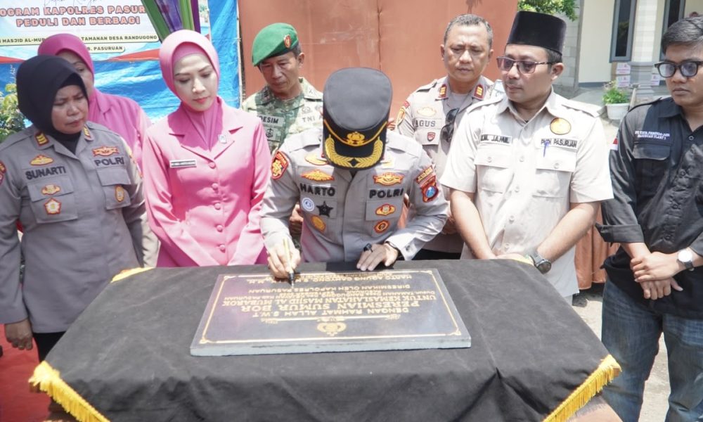 Polres Pasuruan Bangun Sumur Bor untuk Masyarakat di Randugong, Atasi Dampak Kemarau
