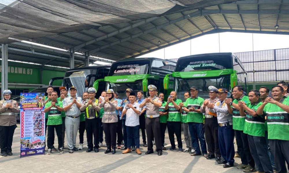 Satlantas Polres Pasuruan Kota Gelar Inspeksi Angkutan Umum dan Pariwisata di PO Pandawa 87 dalam Ops Patuh Semeru 2026